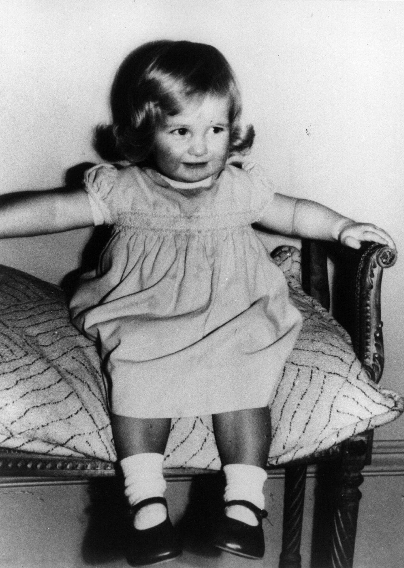 Lady Diana Frances Spencer aged 2, at Park House, Sandringham, Norfolk, 1963