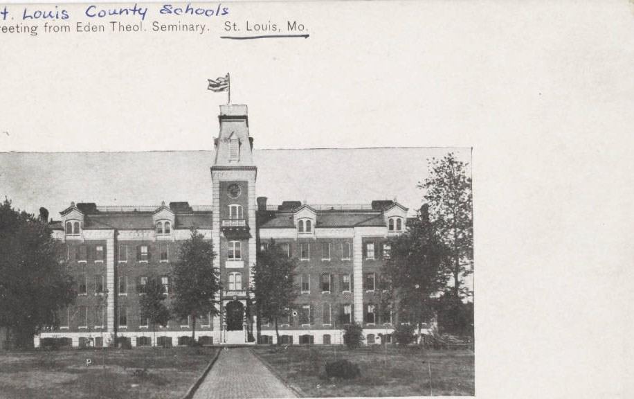 Greeting from Eden Theo. Seminary, St. Louis, 1900