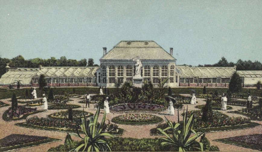 Shaw's Garden, Palm House, St. Louis, 1900
