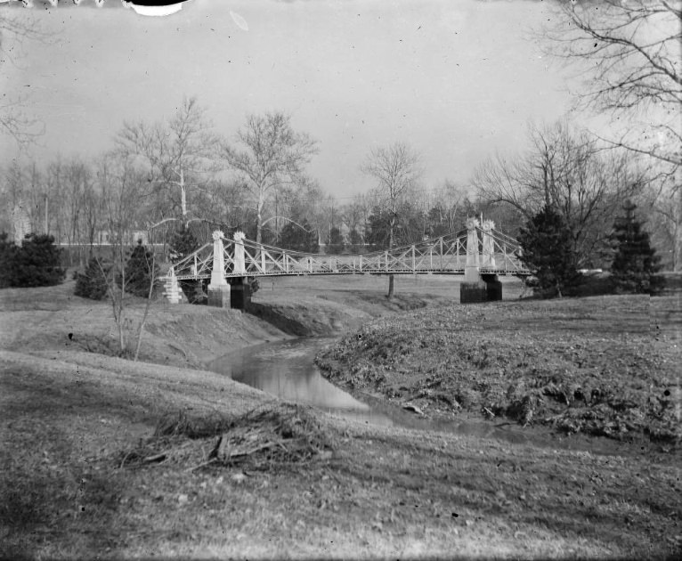 View of bridge in Forest Park, 1900