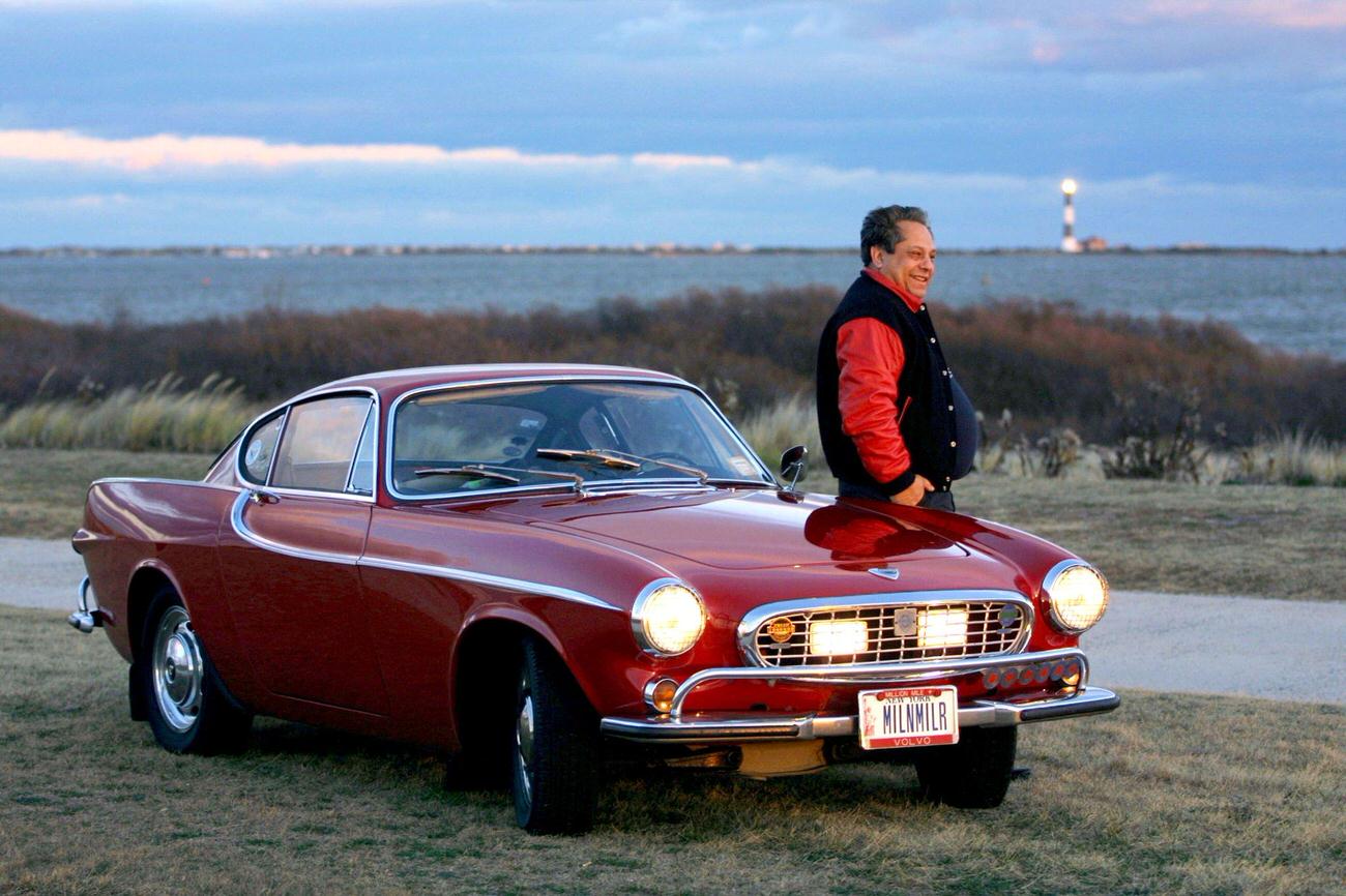 Irv Gordon Stands Next To His 1966 Volvo P1800