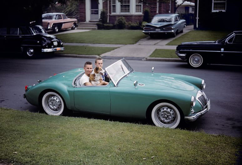 Bob Ed Dorsey and Tippy in 1956 MGA, 1962