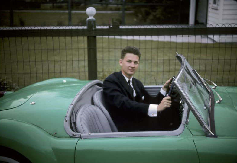 Bob Dorsey in 1956 MGA, 1963