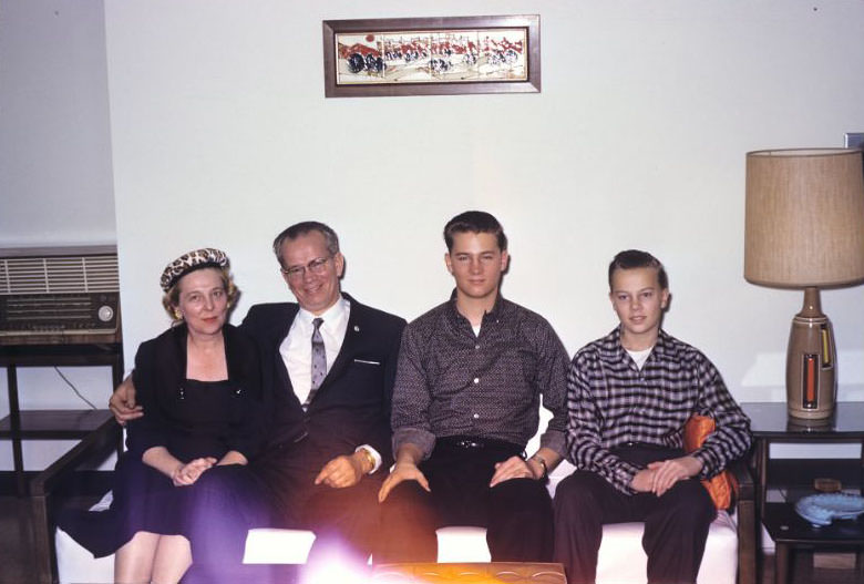 Family at University of Michigan, 1960