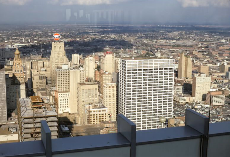 Downtown Houston from Humble Building, 1966