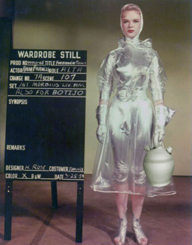 Anne Francis's Iconic Wardrobe in 'Forbidden Planet' (1956)