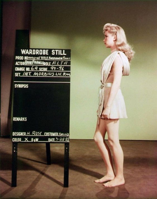 Anne Francis's Iconic Wardrobe in 'Forbidden Planet' (1956)