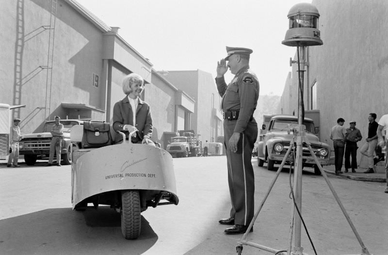 The Universal studio lot in Hollywood, 1963.