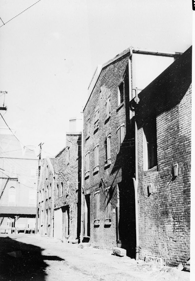 Warehouse Area Survey, Gazette & Market Square Alleys, Alexandria, 1933