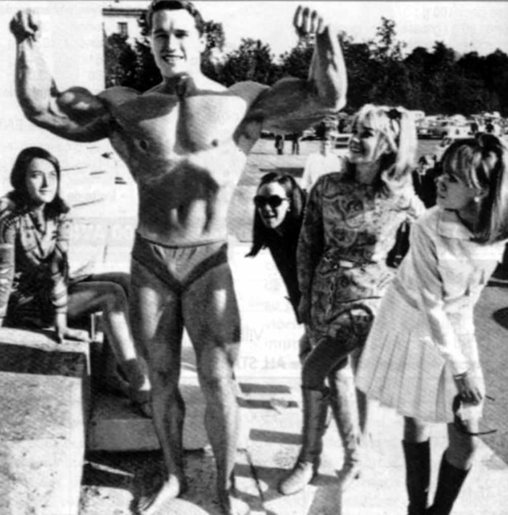 Incredible Photos of Arnold Schwarzenegger Parading Through Munich in Swim Trunks, 1967