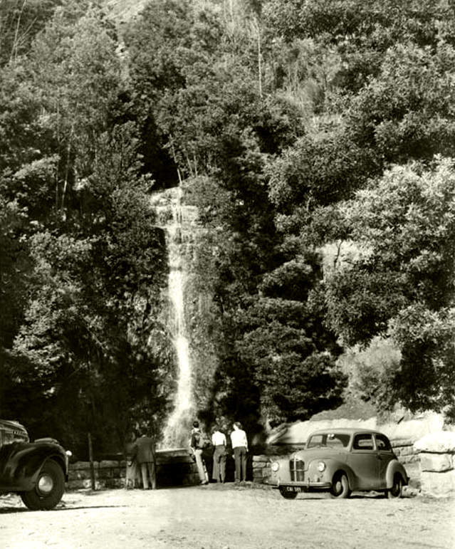 Waterfall on Tafelberg Road, 1951