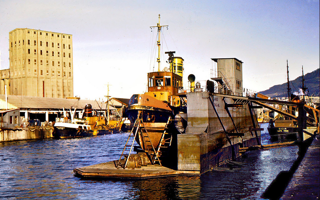 Floating repair dock, 1956