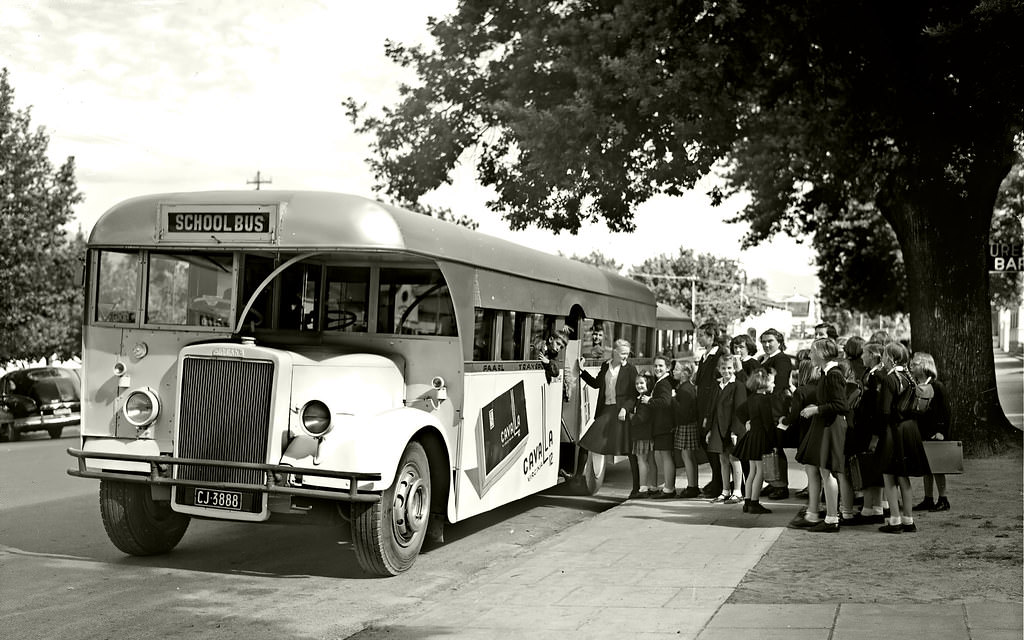 Paarl school bus, 1952.