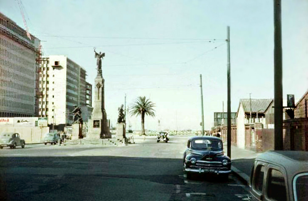 View towards the Docks, 1957.