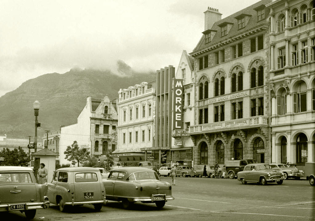 Spin street, 1959. Church Square looking to Spin street.