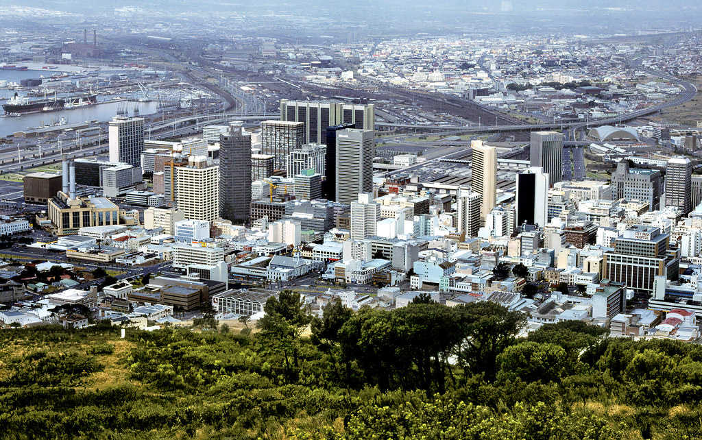 City centre from Signal Hill, 1986.