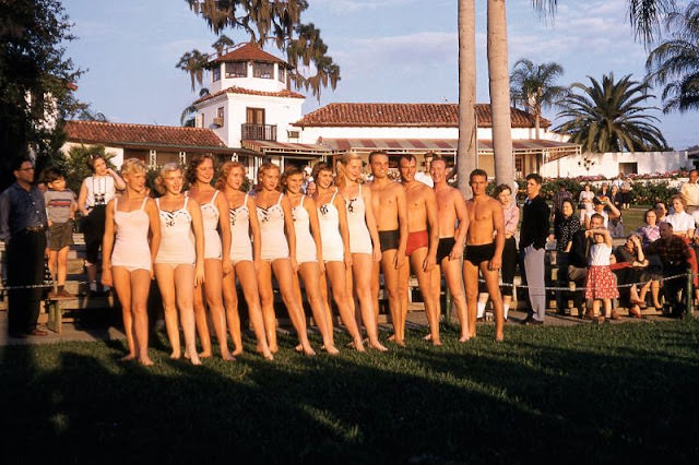 Performers at Cypress Gardens, South Carolina, 1956