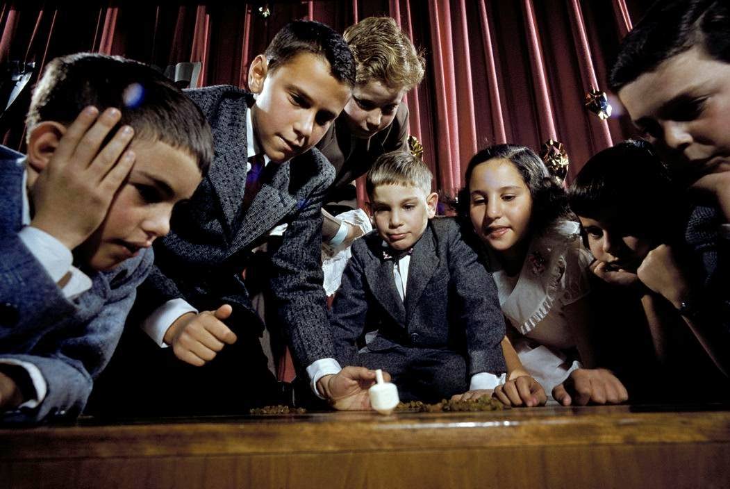 Hanukkah Celebration, Providence, RI, USA, 1955