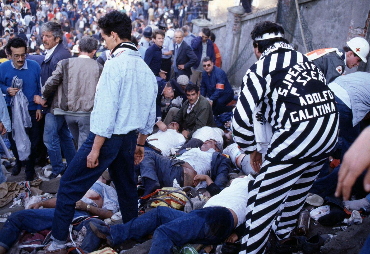 Fans Dead or Dying on Juventus Terraces, European Cup Final, 1985.
