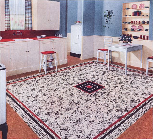 Modern Congoleum kitchen, 1937