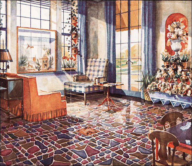 Armstrong sun room design, 1930