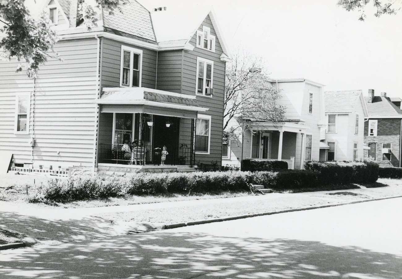 145 and 149 N. Eureka Ave. in Hilltop, taken for the Greater Hilltop Area Commission's guide to the neighborhood's history and architecture, 1980s