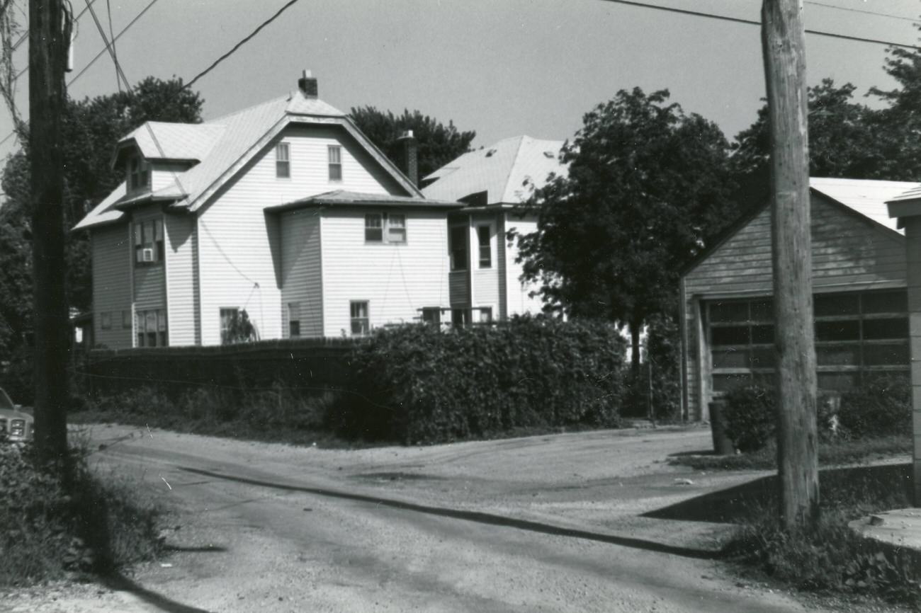 Back of 22 N. Eldon Ave. in Hilltop, included in the Greater Hilltop Area Commission's project, 1980s.