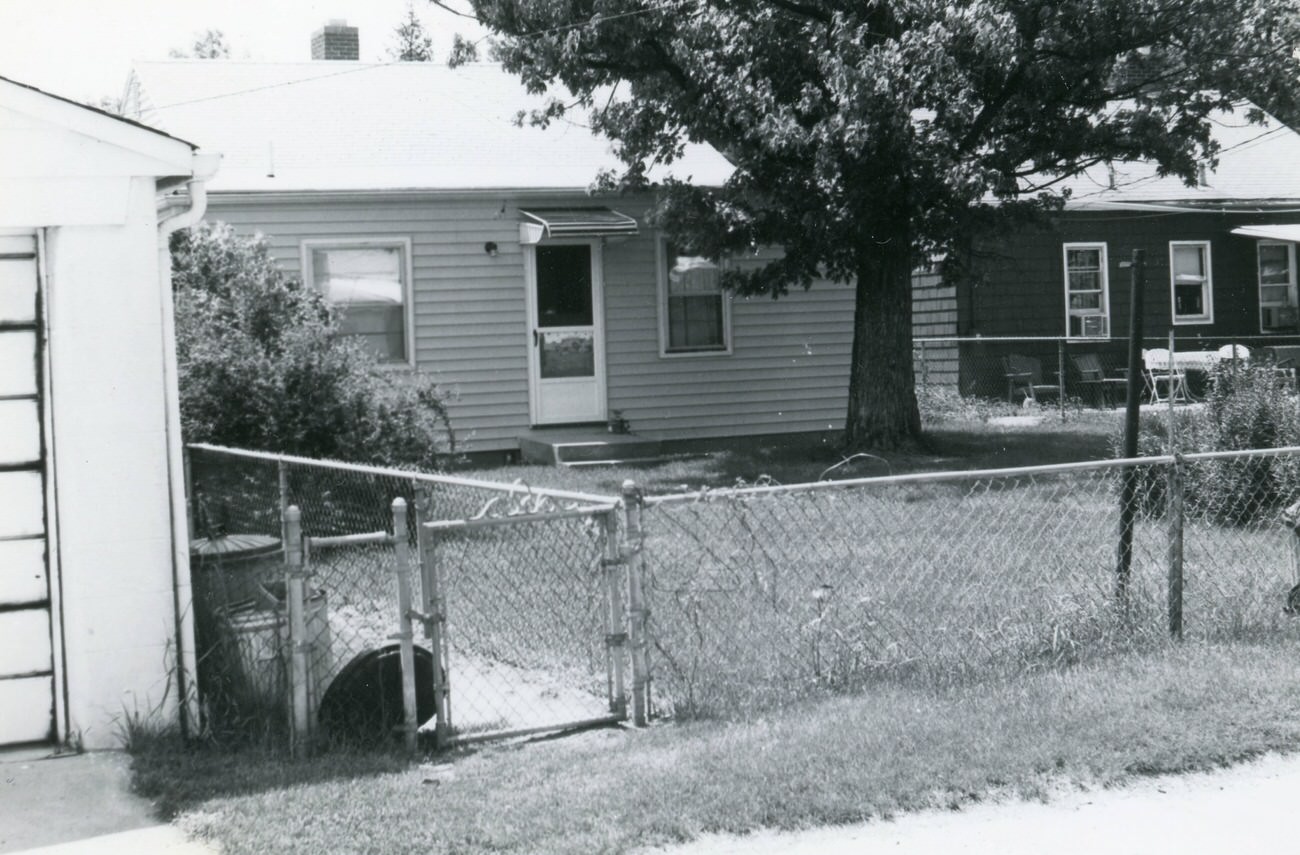 Photograph of a vacant lot in Hilltop, part of the Greater Hilltop Area Commission's guide, 1980s.