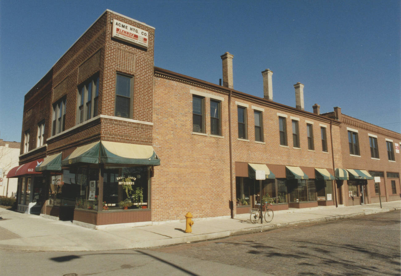 Exterior of the Callander Cleaning Company building, 1990s