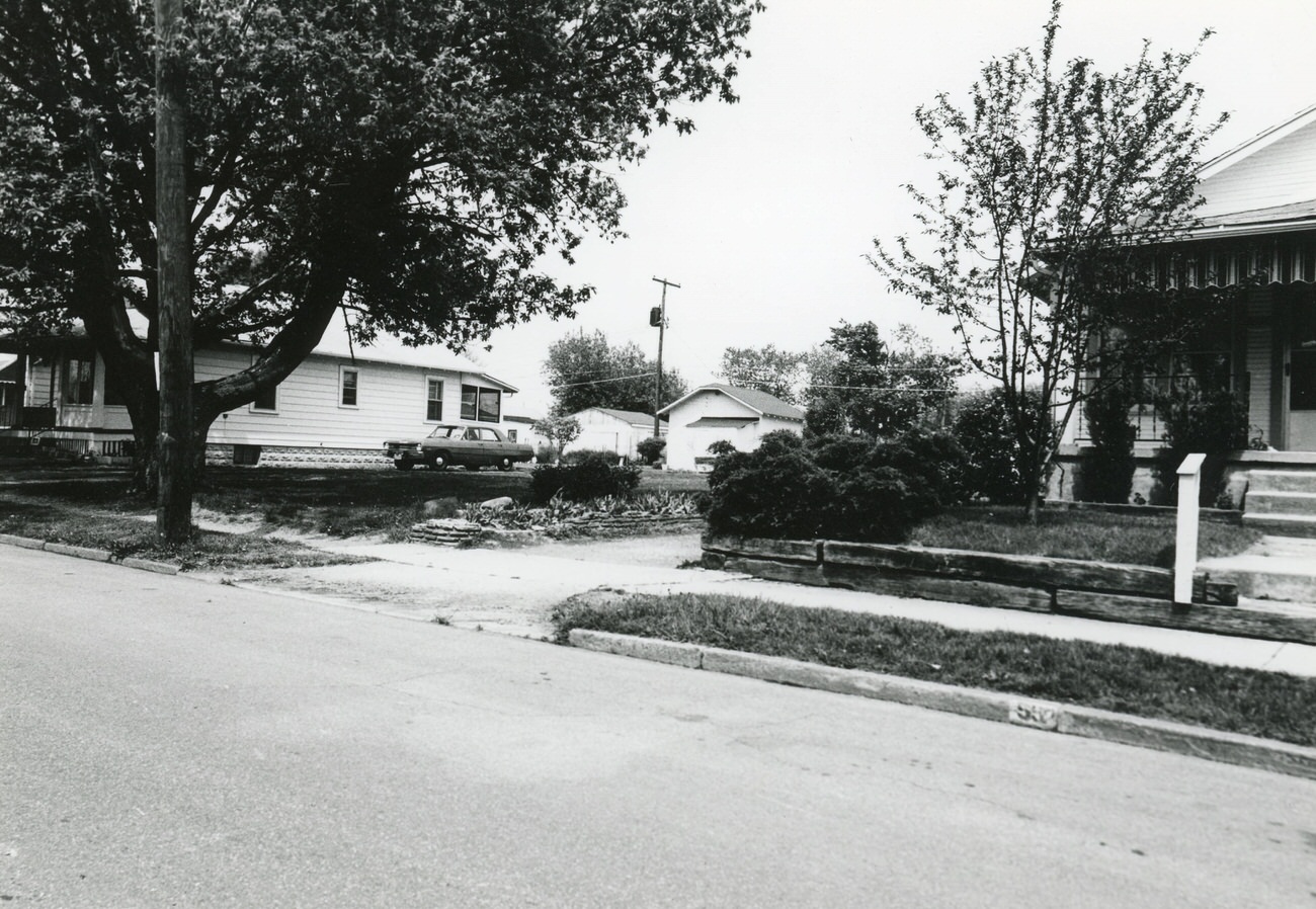 View of 152 South Wheatland Ave. in Hilltop, part of the Greater Hilltop Area Commission's historical and architectural guide, 1980s
