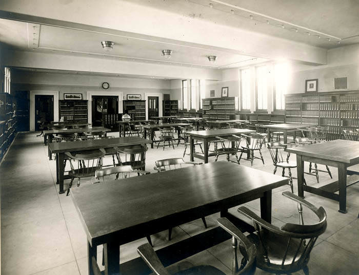 Interior of the Columbus Metropolitan Library's Main Reference Room, 1970s