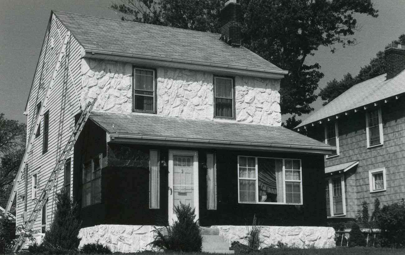 157 Nashoba Ave. in Hilltop, captured for a guide by the Greater Hilltop Area Commission on local history and architecture, 1980s