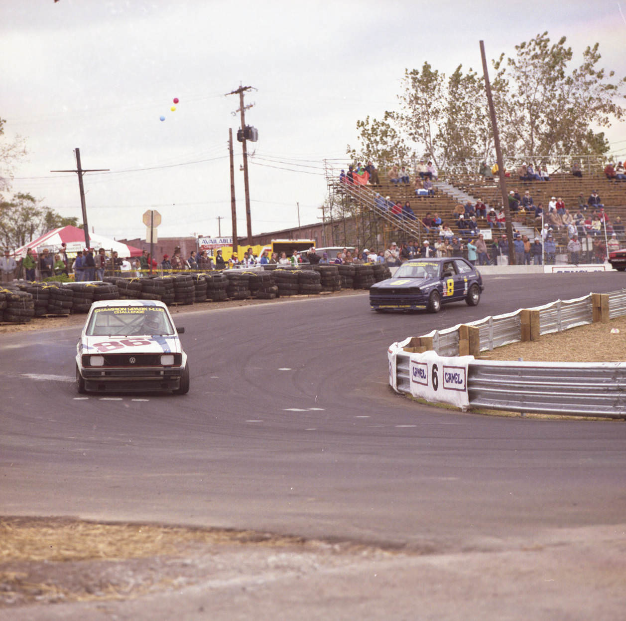 Scenes from the 1985 Columbus Ford Dealers 500 automobile races, October 4-6, 1985.