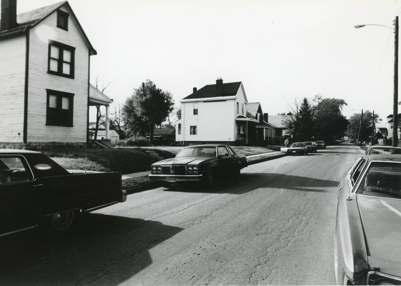 199 South Wheatland Avenue, highlighted in the Greater Hilltop Area Commission's Hilltop guide, 1980s.