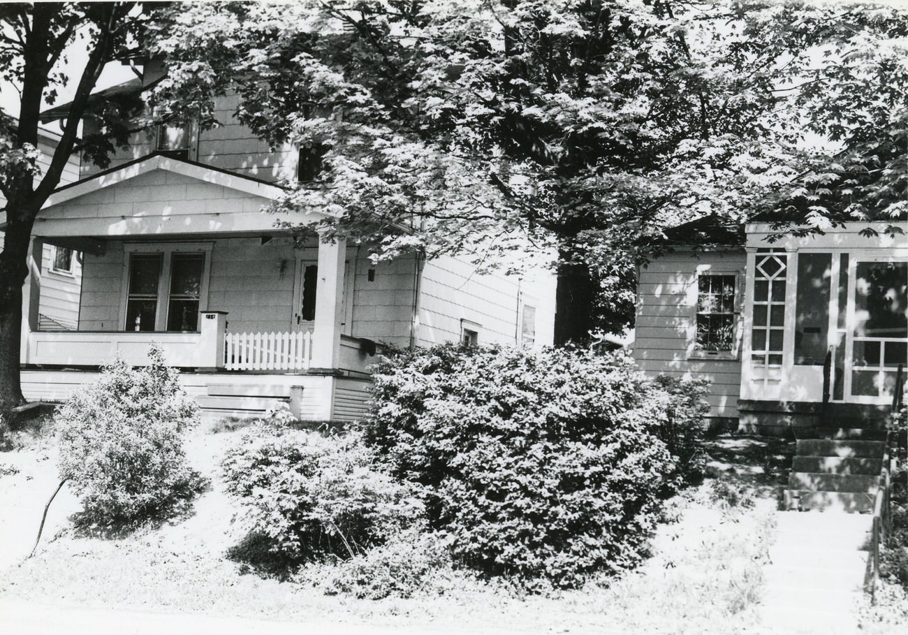 210 and 216 N. Eureka Ave. in Hilltop, included in the Greater Hilltop Area Commission's Hilltop guide, 1980s.