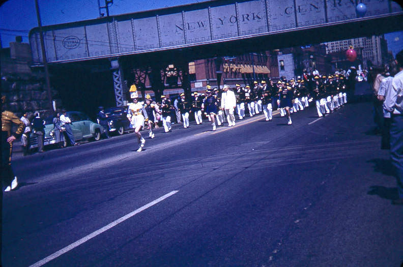 Franklin County Sesquicentennial Parade on West Broad Street, 1953.