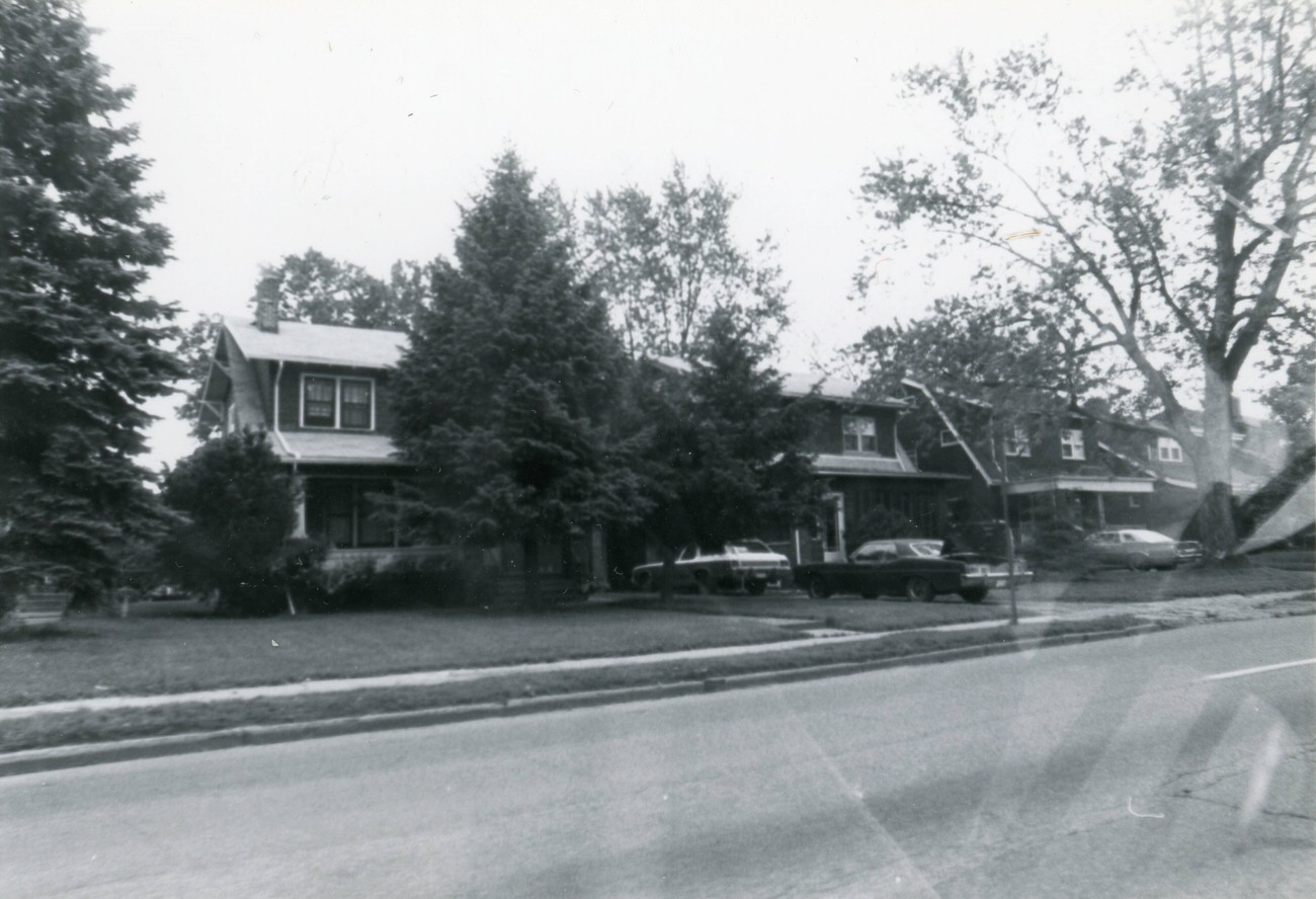1817, 1823, and 1827 Sullivant Ave. in Hilltop, featured in the Greater Hilltop Area Commission's guide to the area's history and architecture, 1982