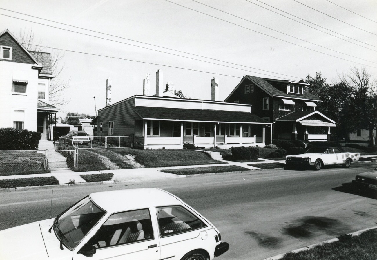 320, 326-332, and 334 S. Highland Ave. in Hilltop, included in the Greater Hilltop Area Commission's Hilltop guide, 1980s.