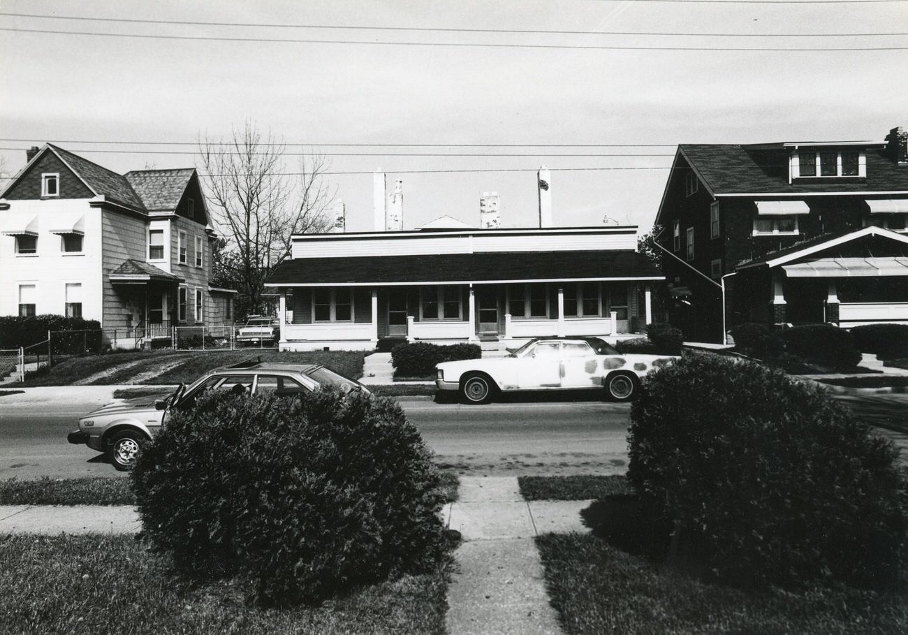 320, 326-332, and 334 S. Highland Ave. in Hilltop, featured in the Greater Hilltop Area Commission's guide, 1980s.