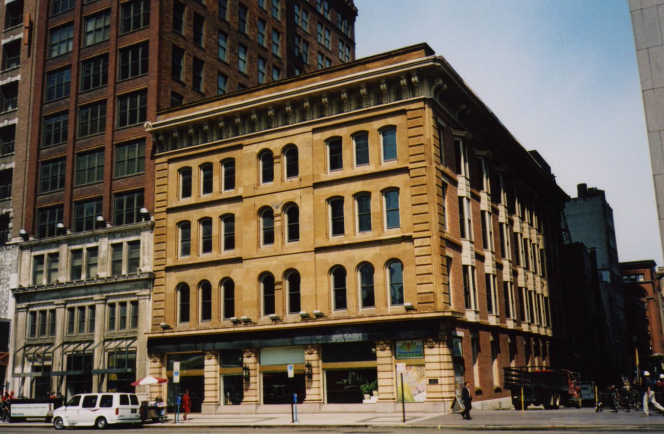 Hayden Clinton Bank Building, constructed in 1869, the oldest structure facing the Ohio Statehouse, 1999