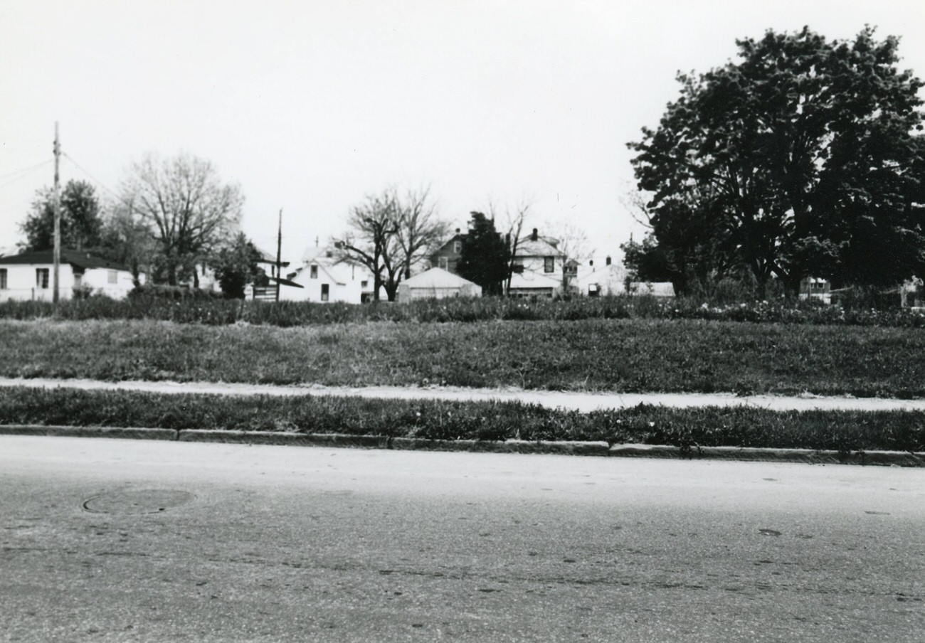 A vacant lot in Hilltop, from the Hilltop U.S.A.: History and Homes project, 1980s