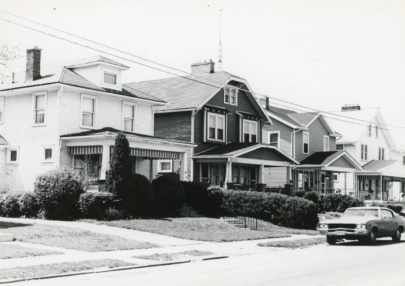 63-65 North Hague Avenue in Hilltop, part of the Greater Hilltop Area Commission's guide, 1980s.