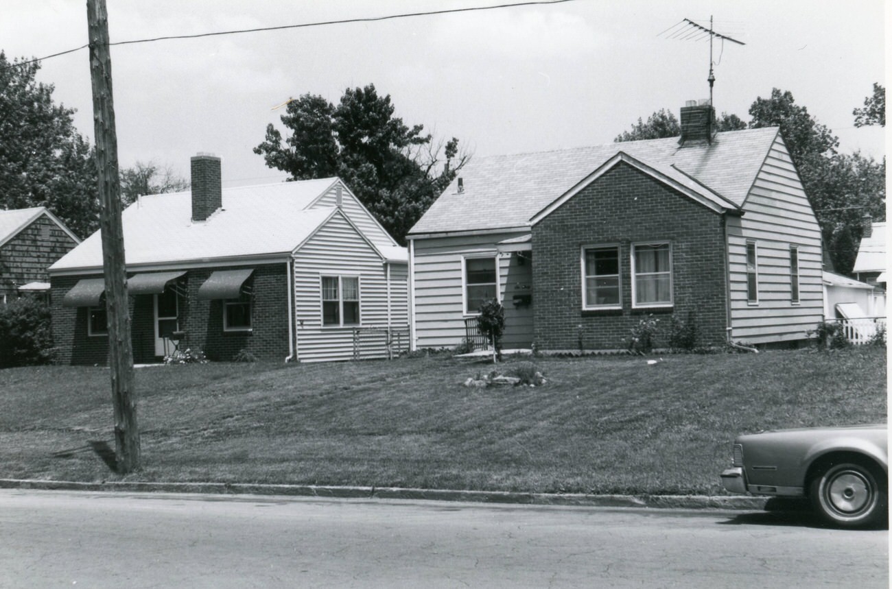 654 and 660 Whitethorne Ave. in Hilltop, part of the Greater Hilltop Area Commission's project, 1980s.