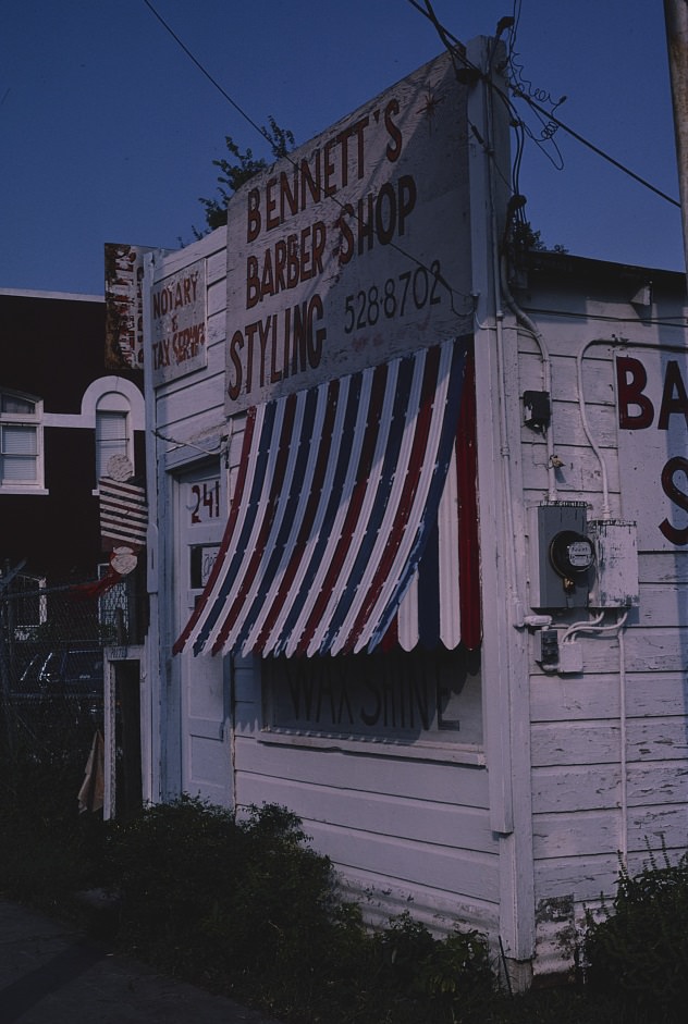 Bennett's Barber Shop in Houston, Texas, 1983