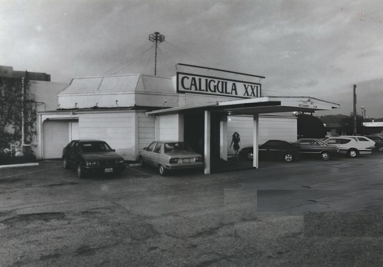 Caligula XXI, located at 2618 Winrock, is one of the businesses ordered to shut down by March 31, 1990, Houston, Texas.