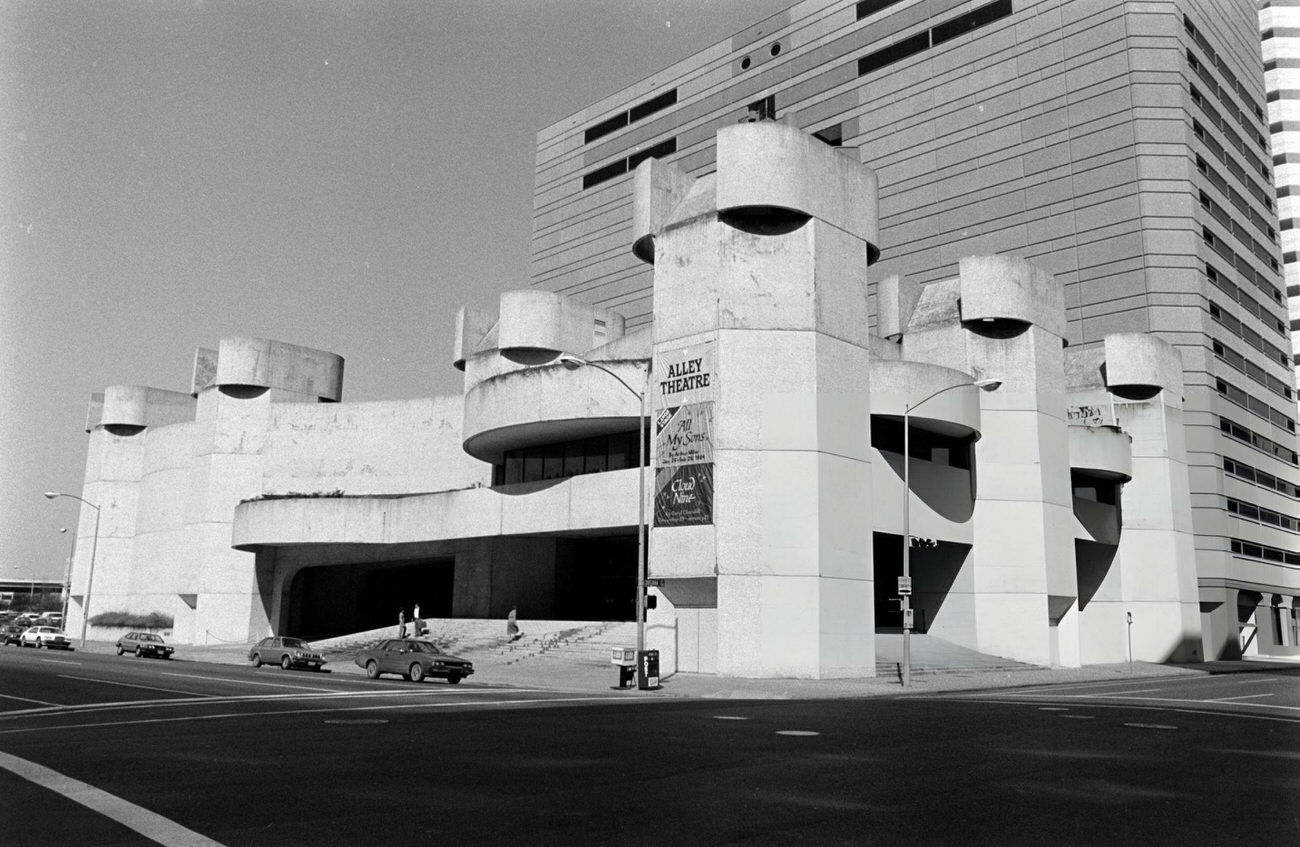 The Alley Theatre during a benefit honoring playwright Arthur Miller, Houston, Texas, 1984.