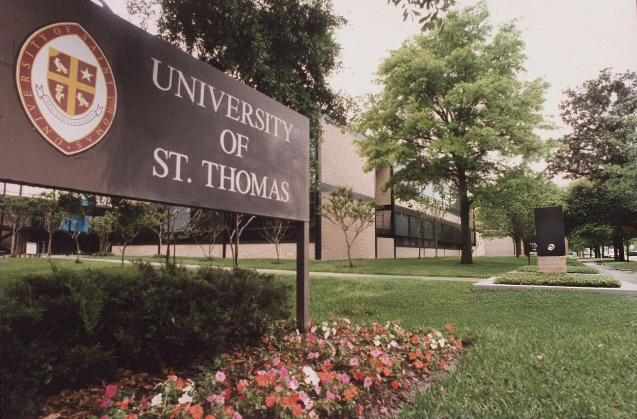 The University of St. Thomas's connection to Marshall Herff Applewhite, a cult leader, in 1997, raises questions about the influence of educational backgrounds on individuals' paths to infamy, Texas.