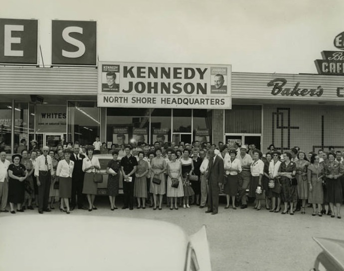 Kennedy-Johnson Campaign Workers in Houston, 1960.