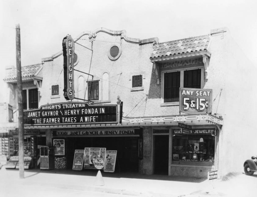 Heights Theatre, Houston, Texas, 1940s