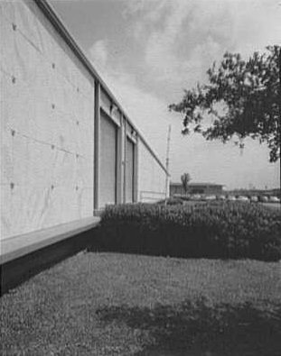 South facade of Texas Instrument Co. in Houston, Texas, 1959